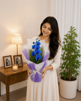 Enchanted Blue Orchid Flower Bouquet