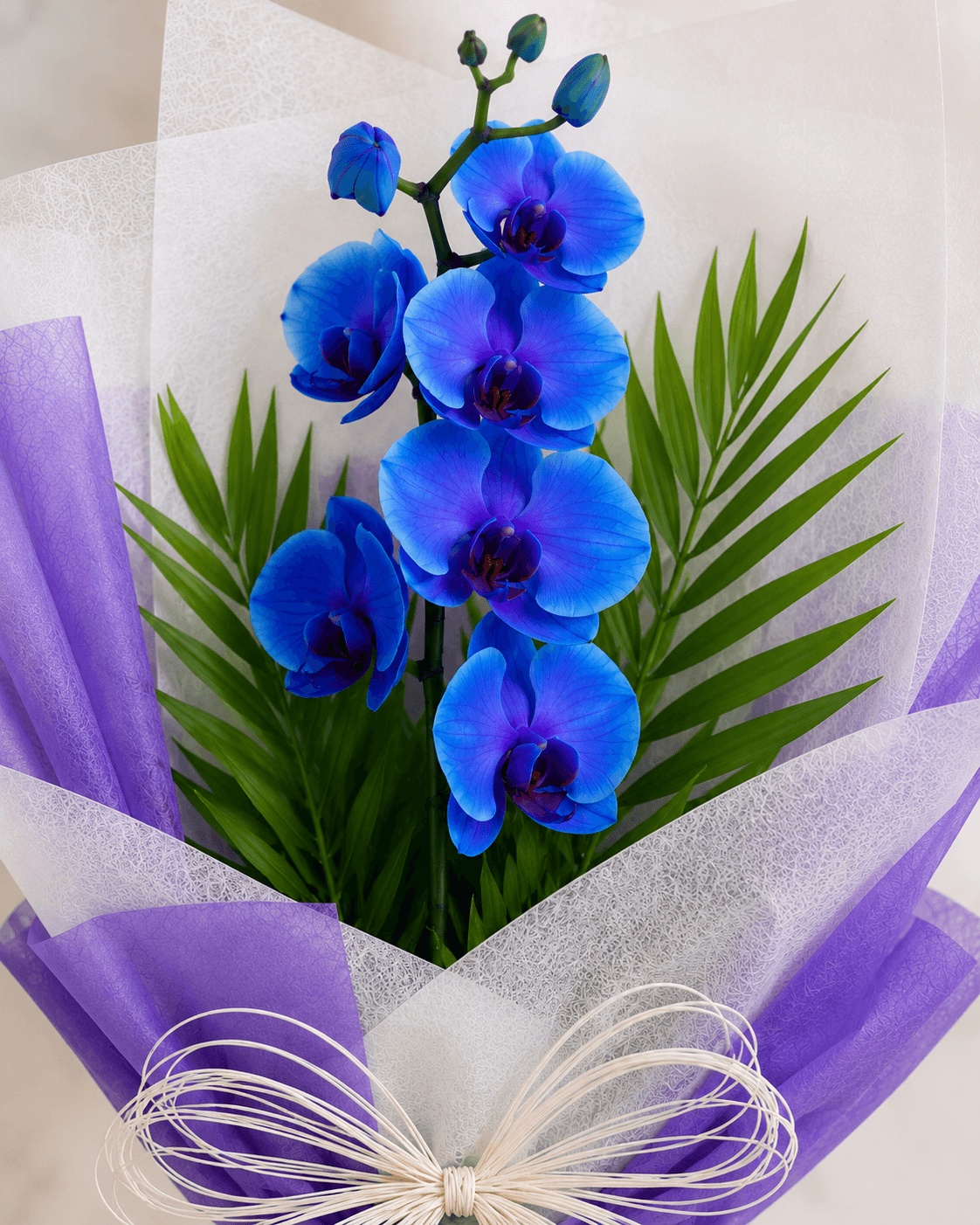 Enchanted Blue Orchid Flower Bouquet
