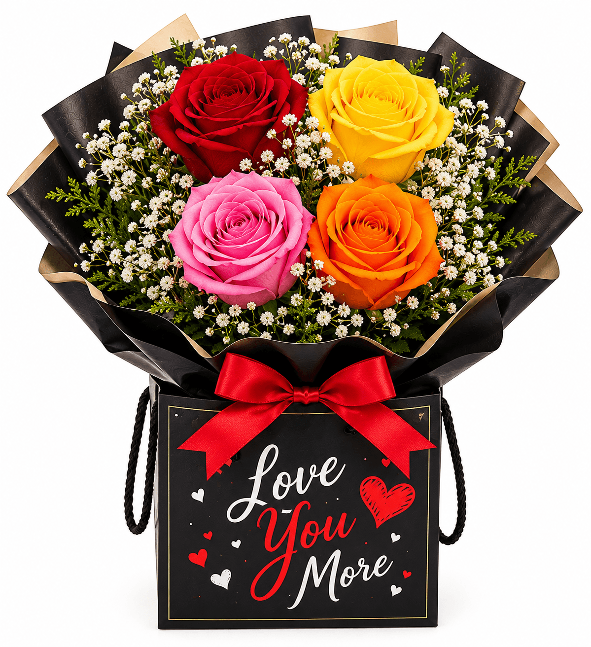 Forever Love Rose Sleeve Flower Bouquet