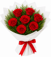 Serendipity 6 Red Roses Bunch