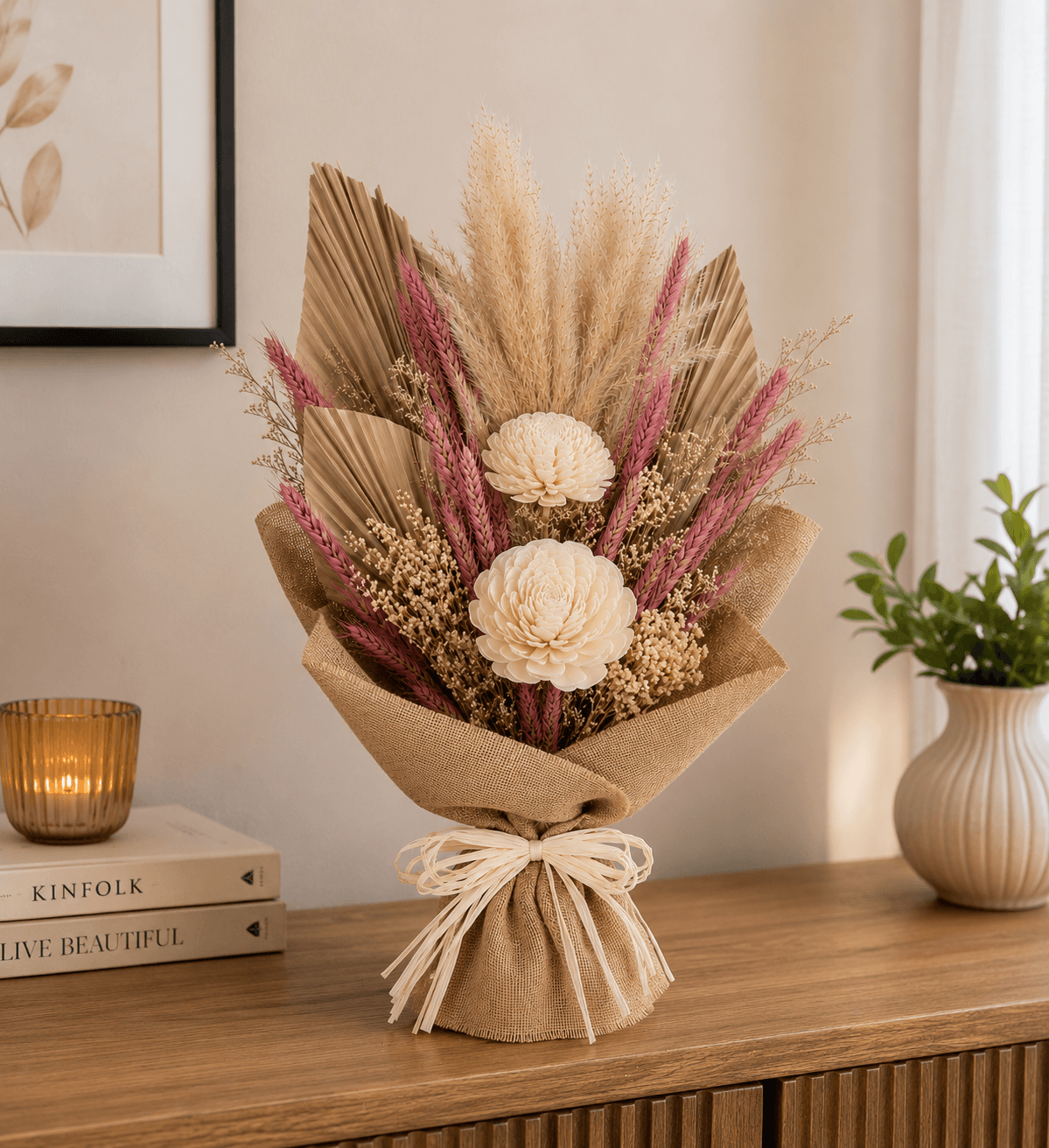 Rustic Dry Flower Ensemble