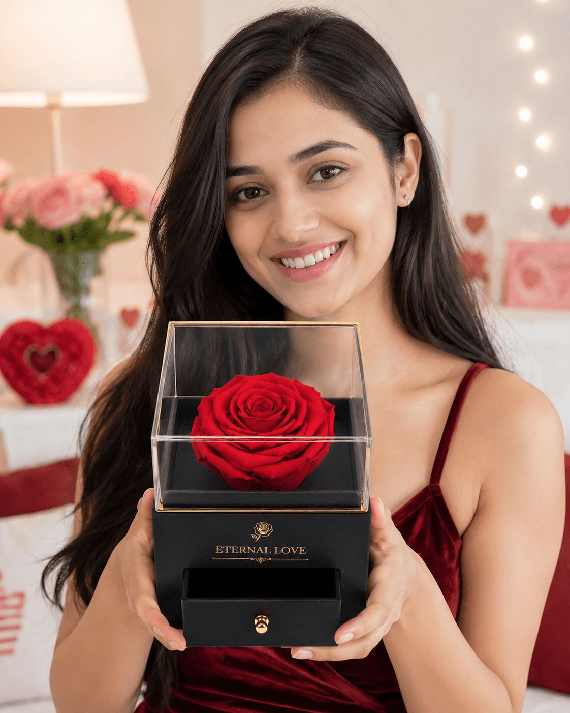 Red Forever Rose Gift Box
