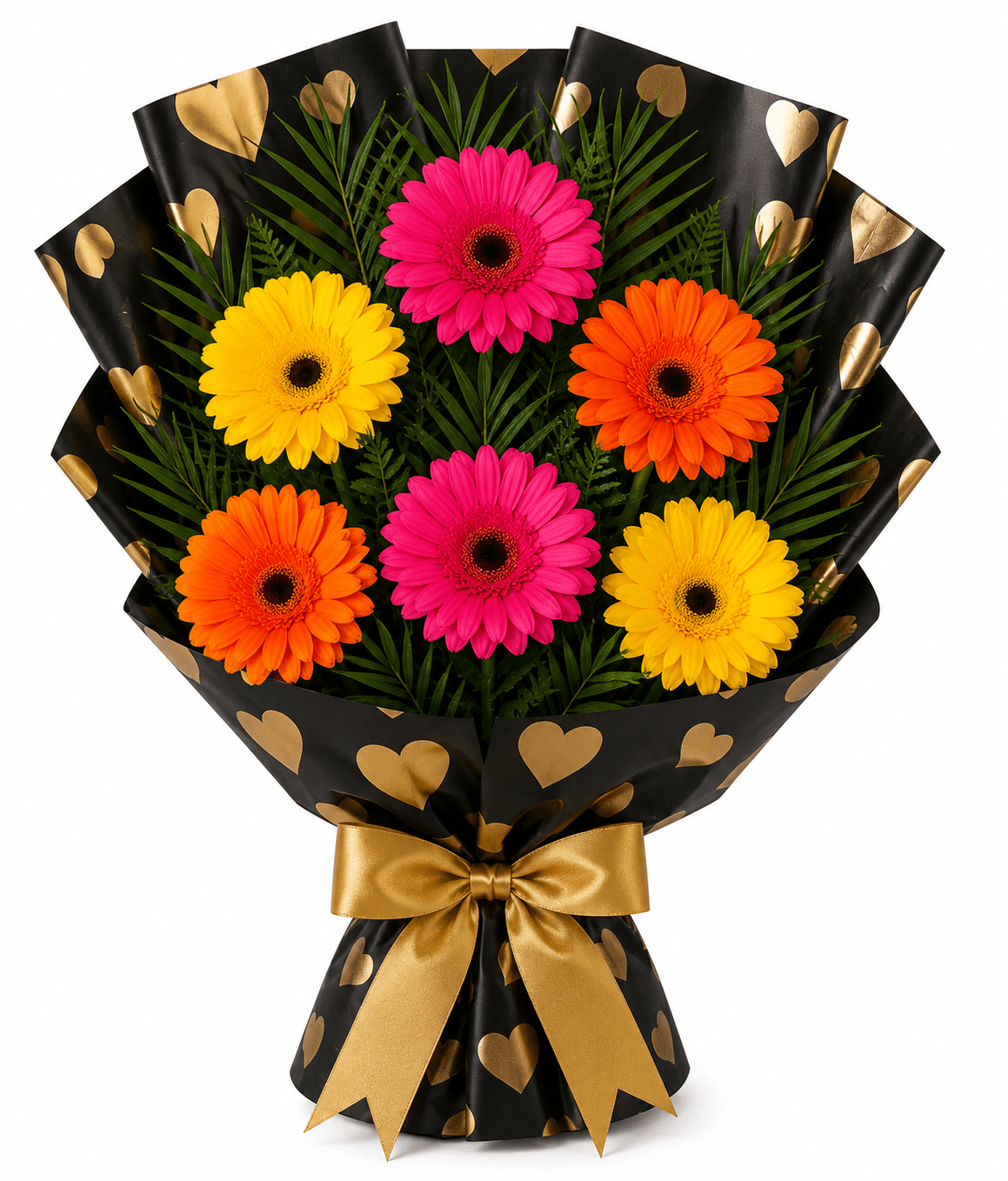 Gerberas Hearts Sleeve Flower Bouquet