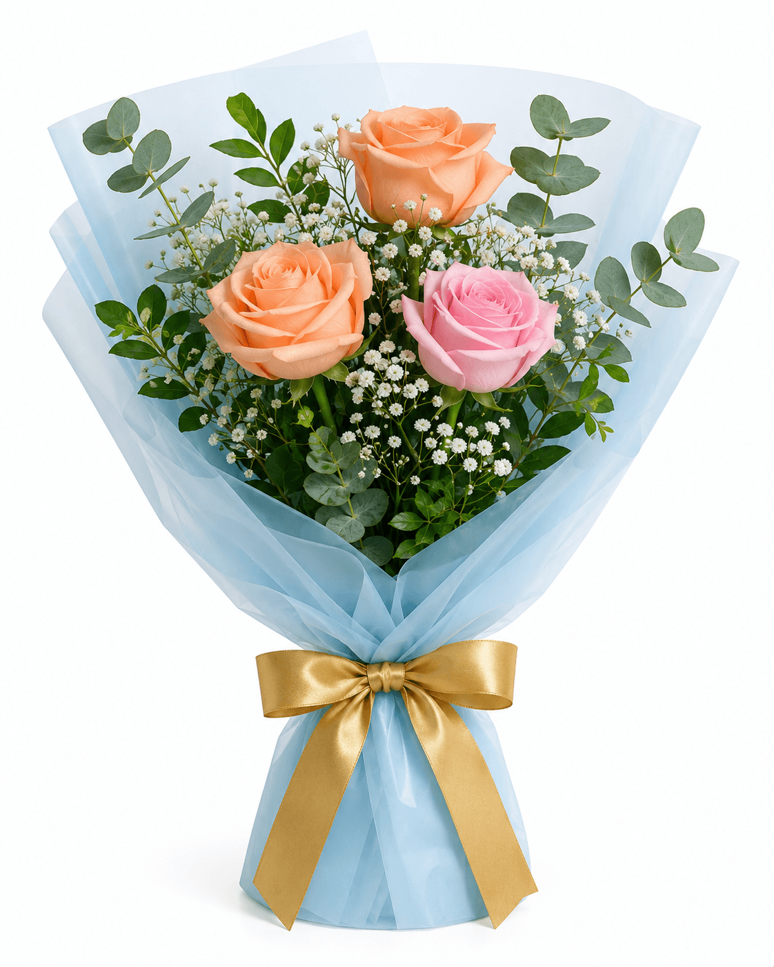 Pastel Bliss Rose Bouquet