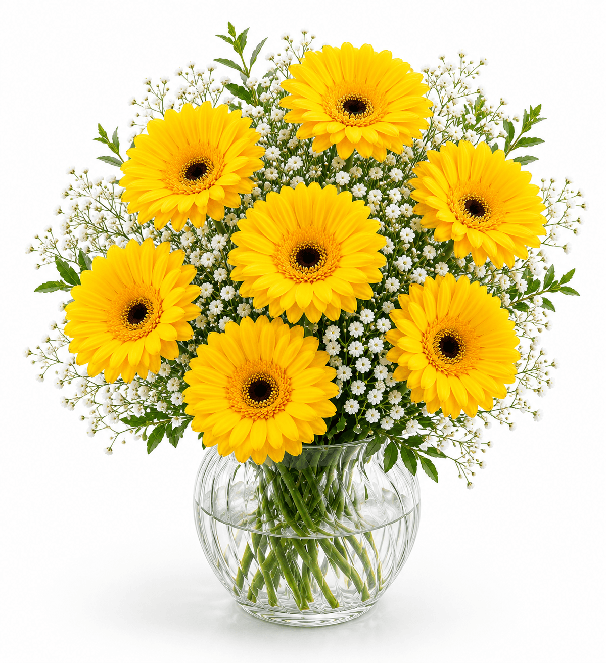 Yellow Mystique Gerbera Vase