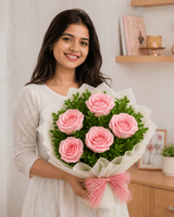 Elegant Pink Rosy Celebration Bouquet