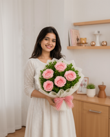 Elegant Pink Rosy Celebration Bouquet