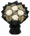 Serene Elegance White Rose Bouquet