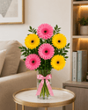 Blushing Beauty Gerberas Arrangement
