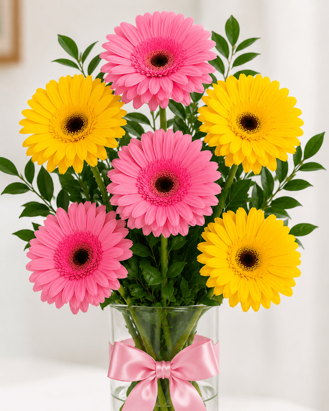 Blushing Beauty Gerberas Arrangement