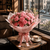 Pink Velvet Carnation Bouquet