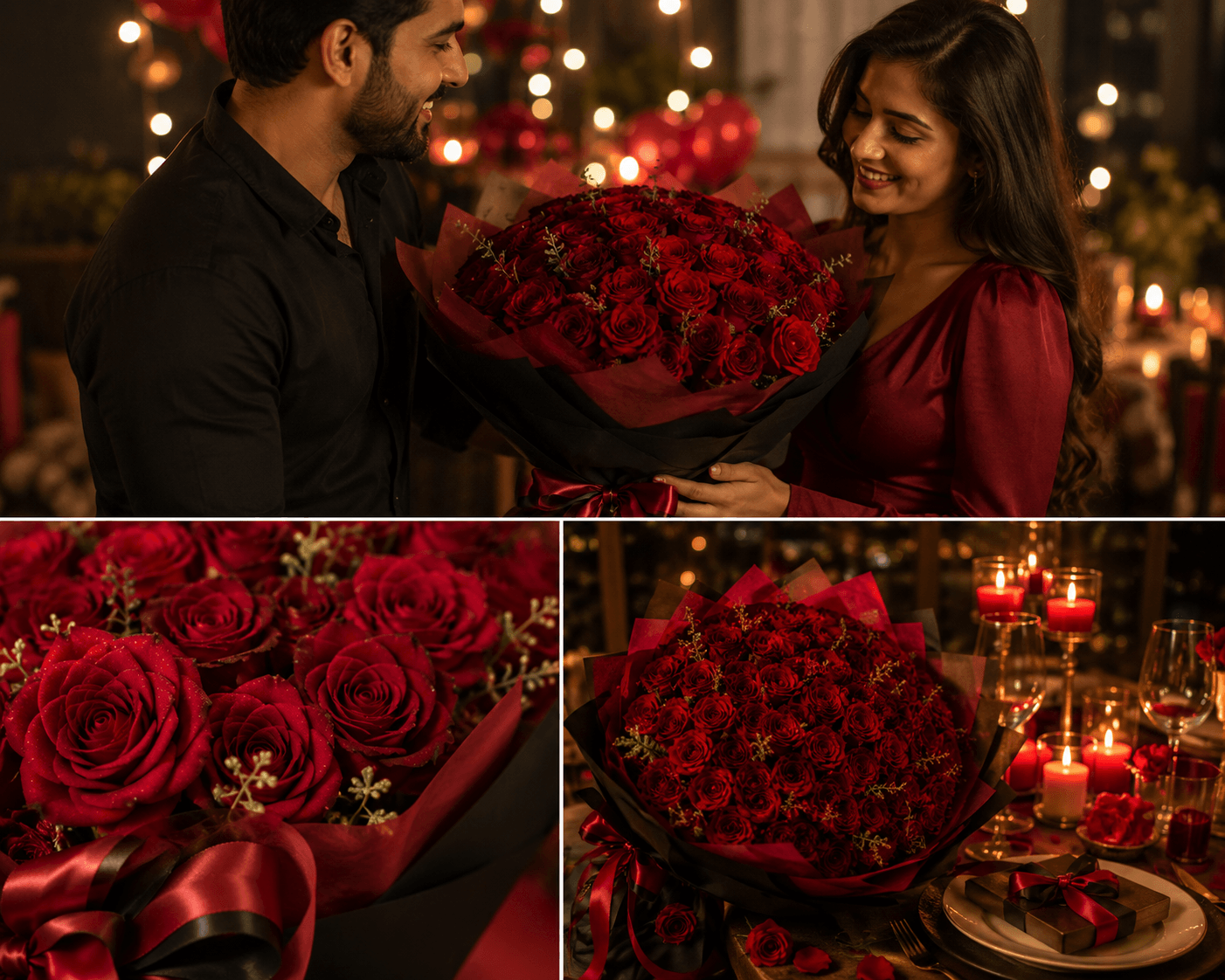 Royal Crimson Rose Bouquet