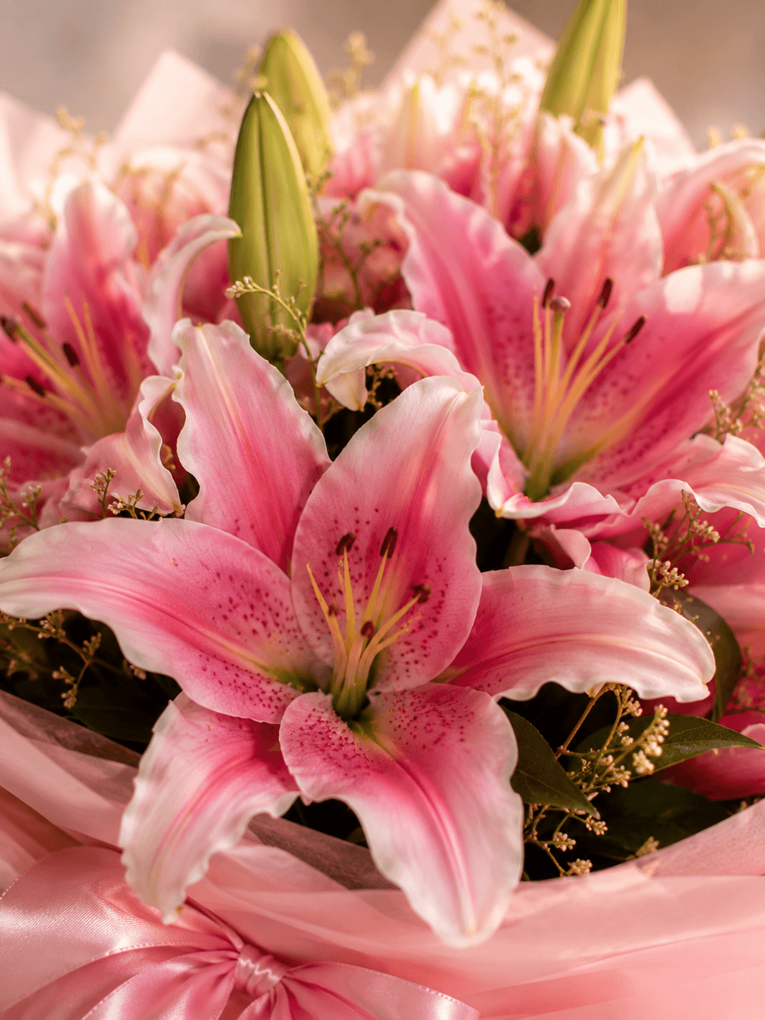 Blushing Lily Elegance Bouquet