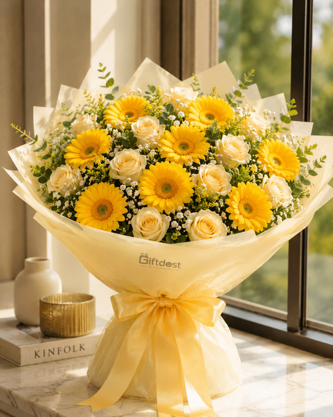 Sunny Glow Gerbera Bouquet