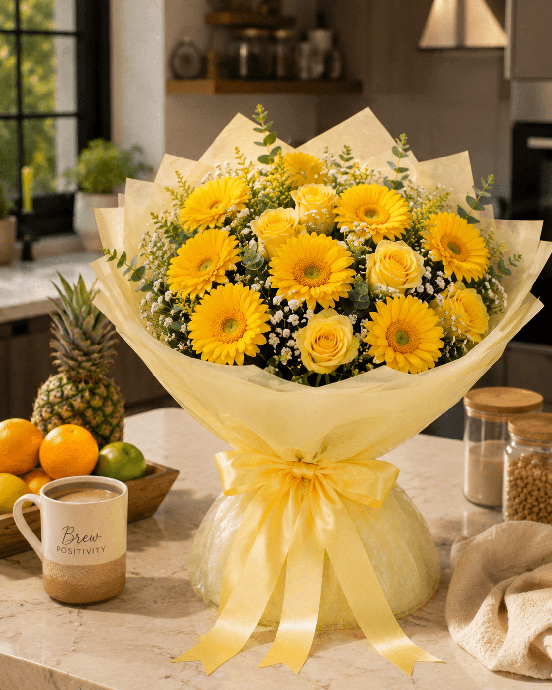 Sunny Glow Gerbera Bouquet