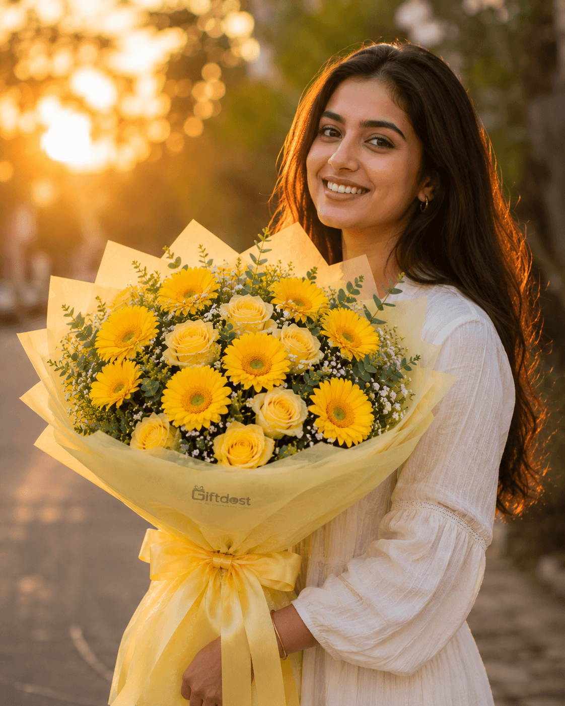 Sunny Glow Gerbera Bouquet
