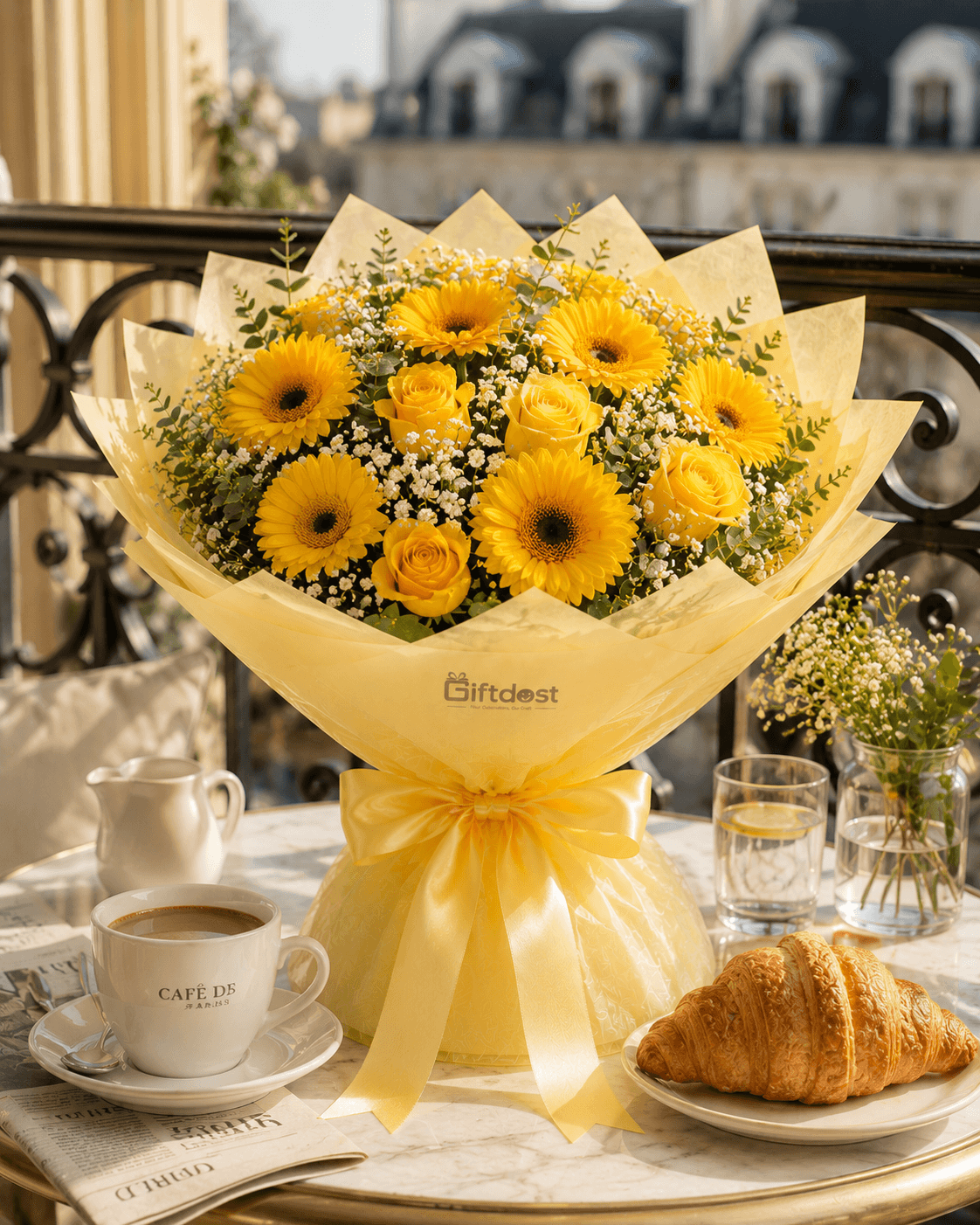 Sunny Glow Gerbera Bouquet
