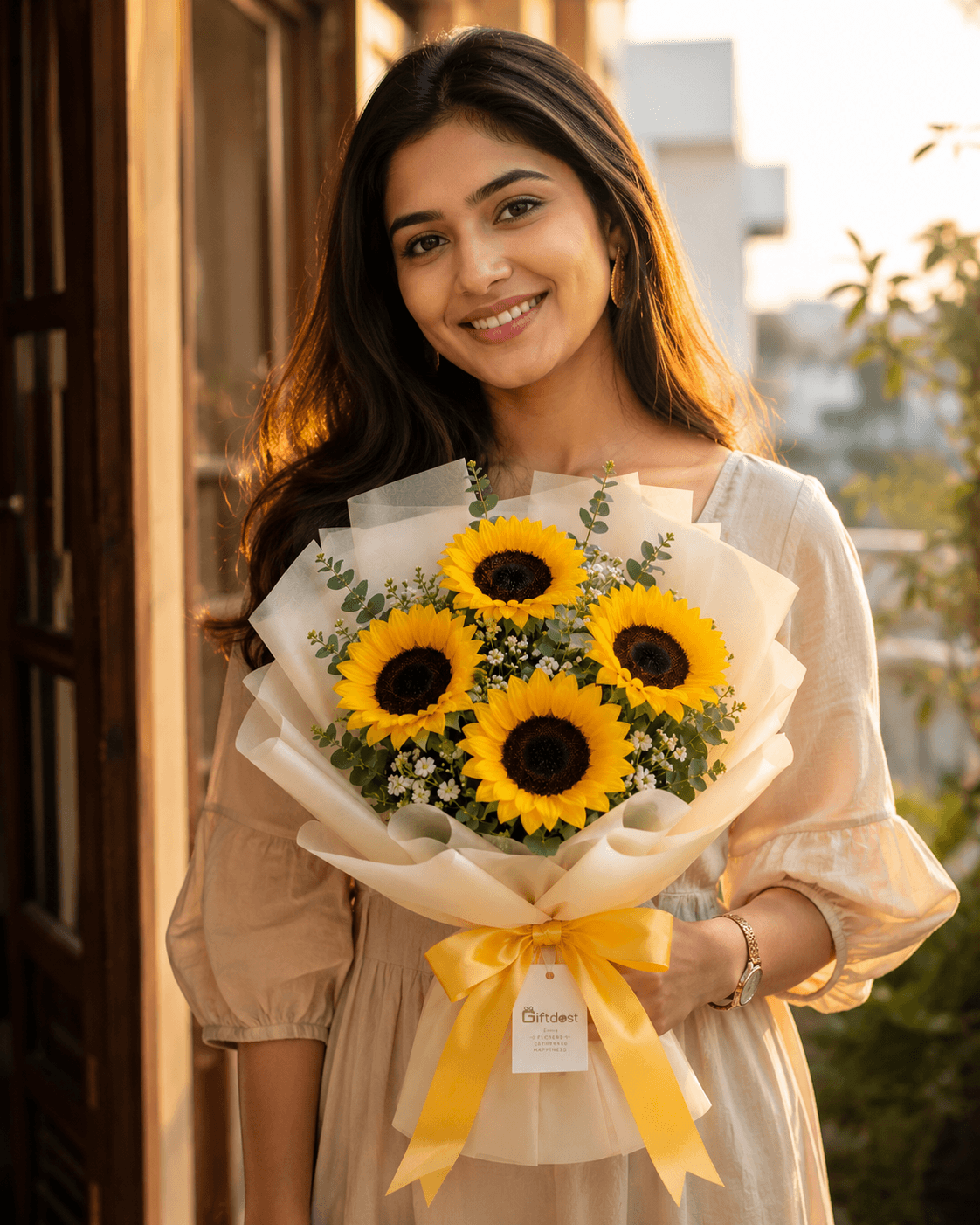 Golden Sunshine Bloom Arrangement