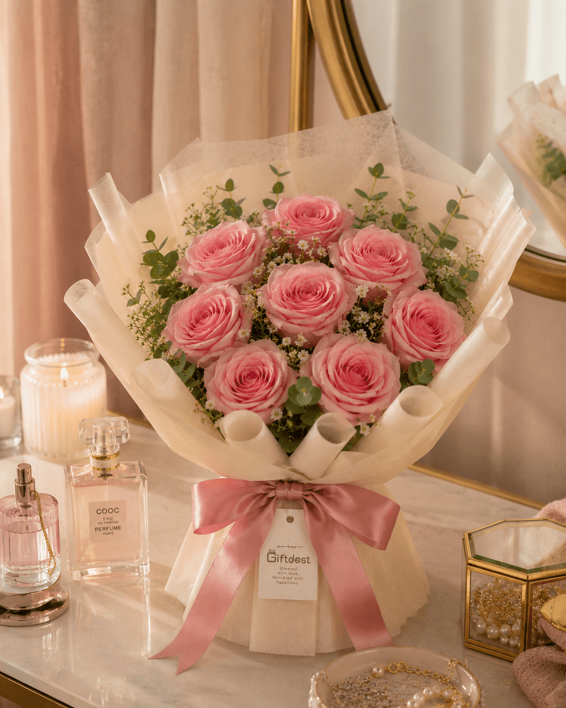Blush Petal Rose Bouquet