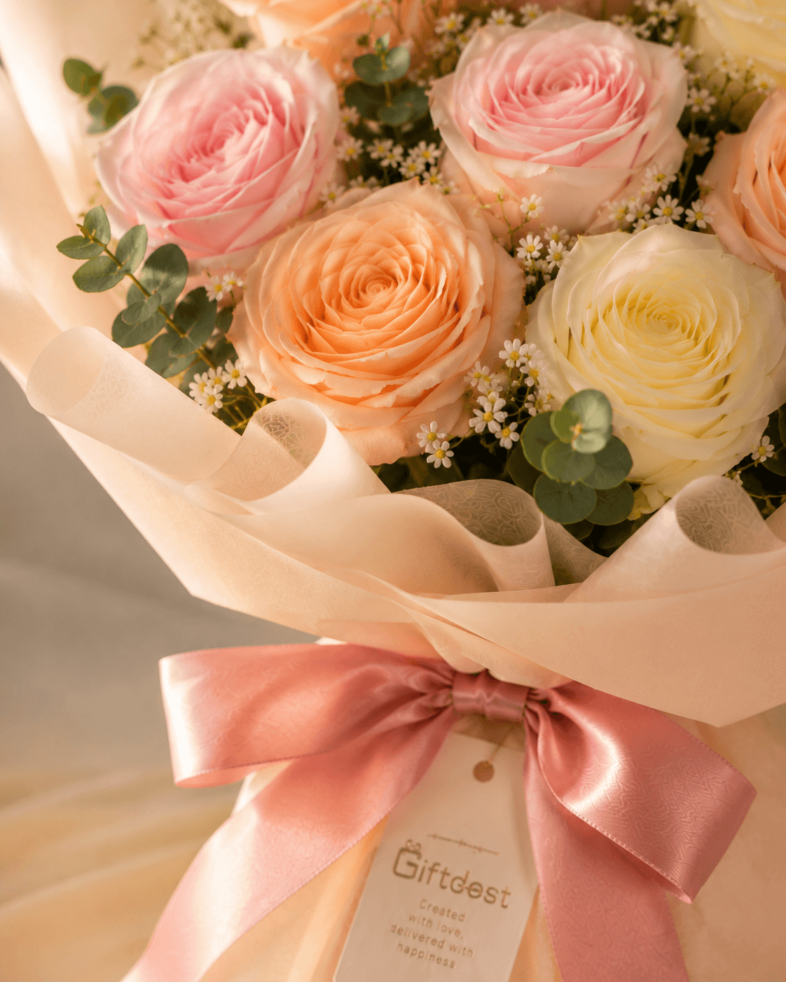 Pastel Dream Rose Bouquet