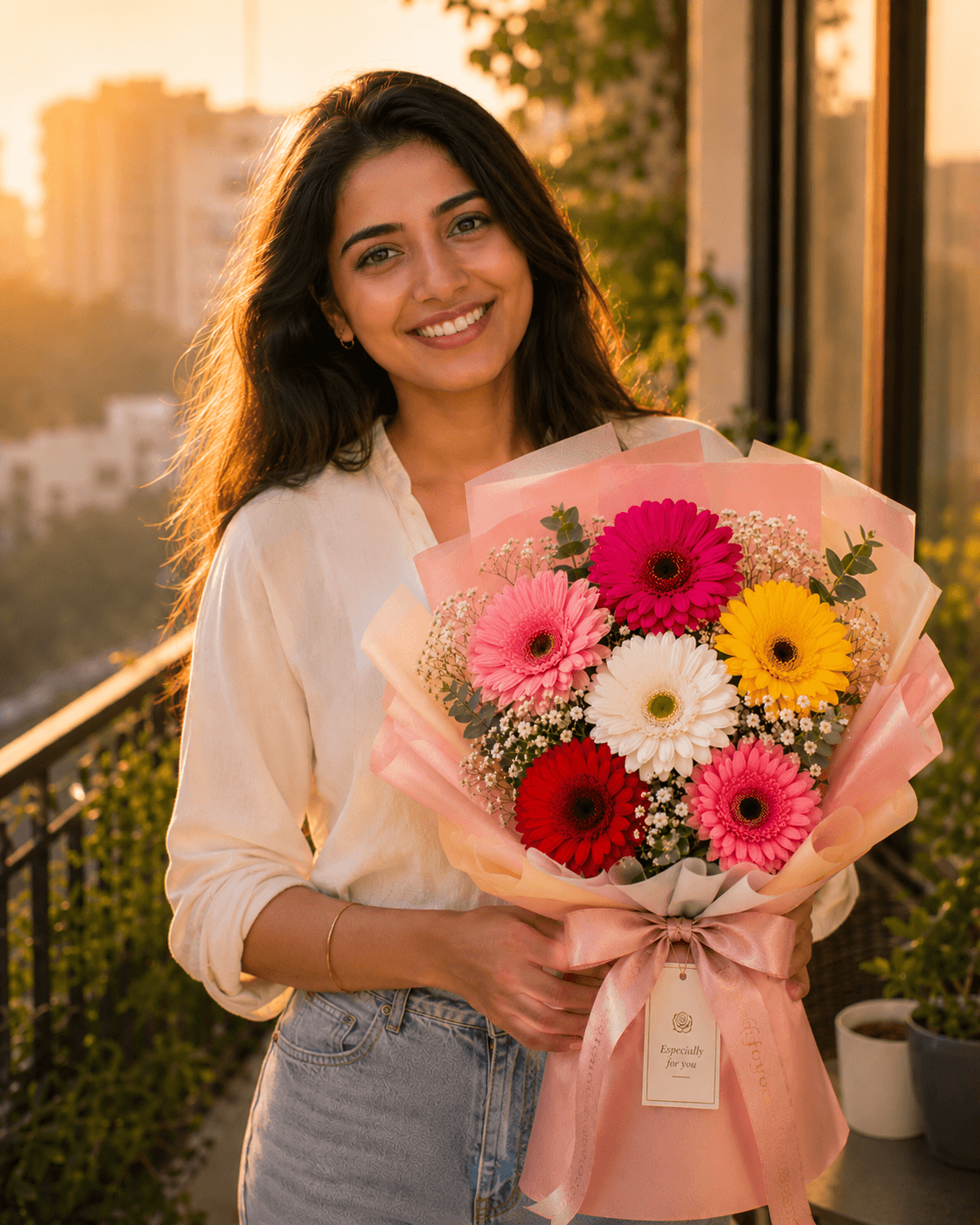 Vibrant Mixed Gerbera Bouquet