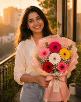 Vibrant Mixed Gerbera Bouquet