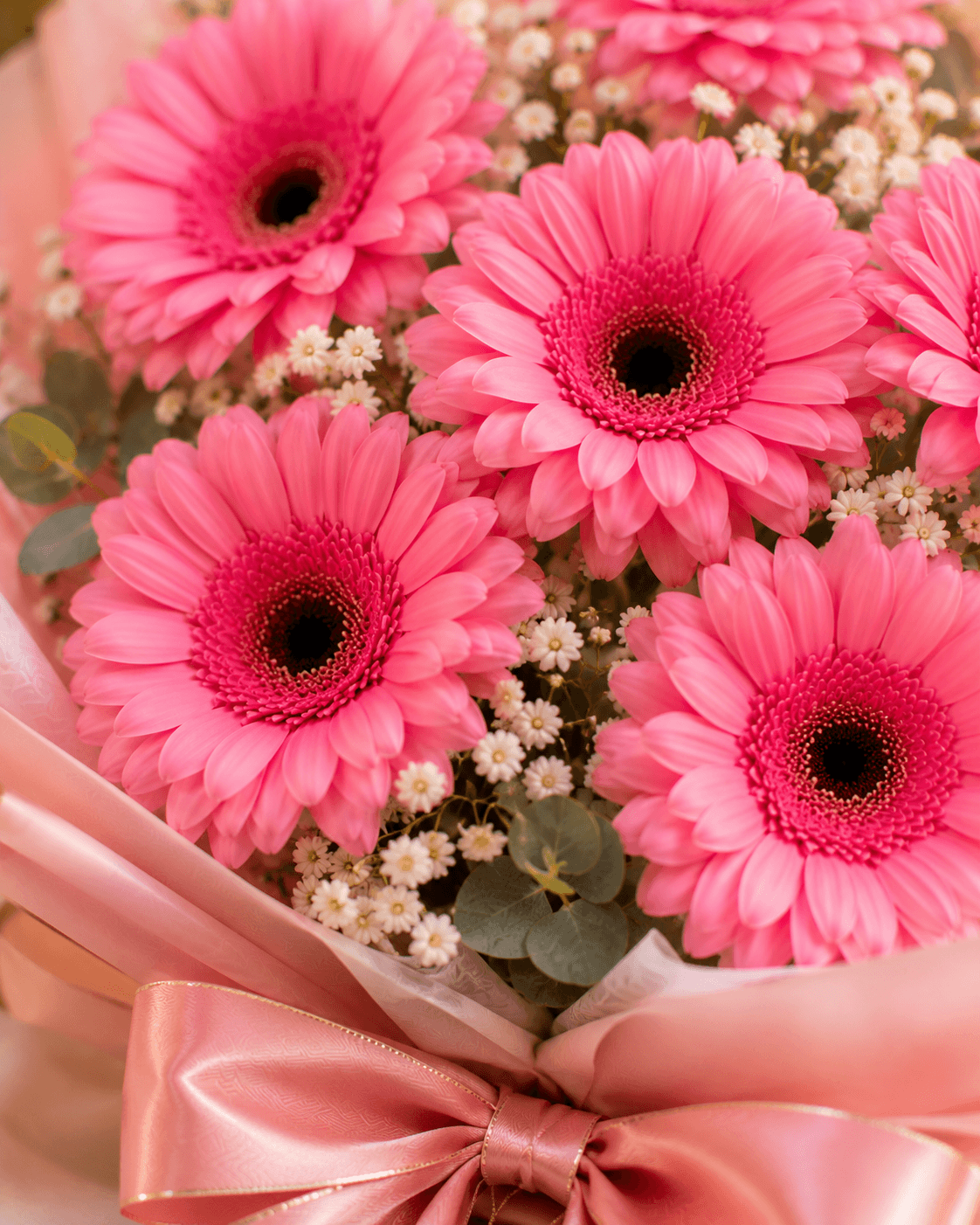 Radiant Blushing Gerbera Bouquet