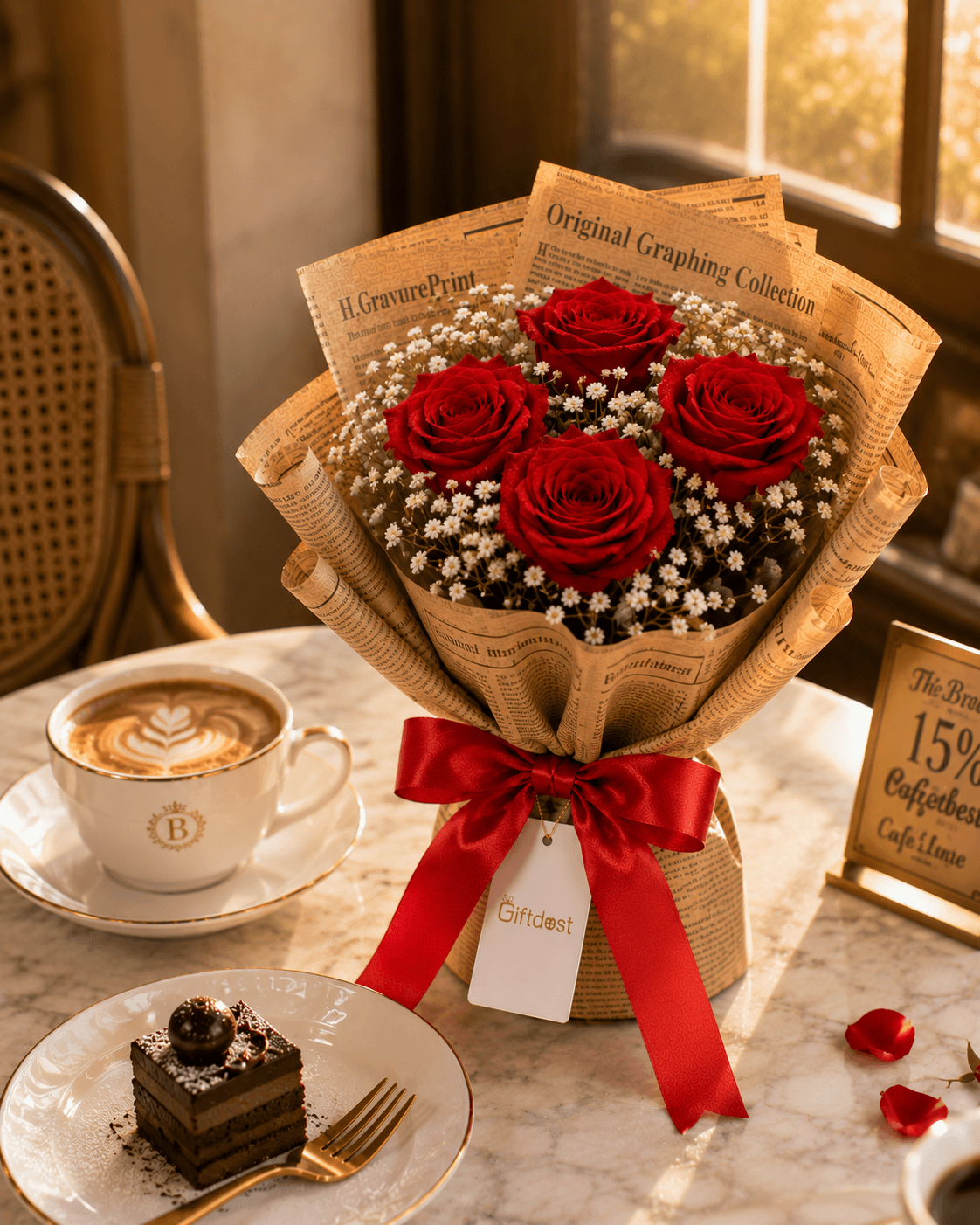 Elegant Vintage Rose Bouquet
