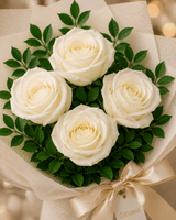 Graceful White Rose Bouquet