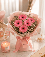 Radiant Blushing Gerbera Bouquet