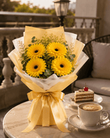 Vibrant Sunshine Gerbera Bouquet