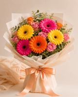 Radiant Mixed Gerbera & Rose Bouquet