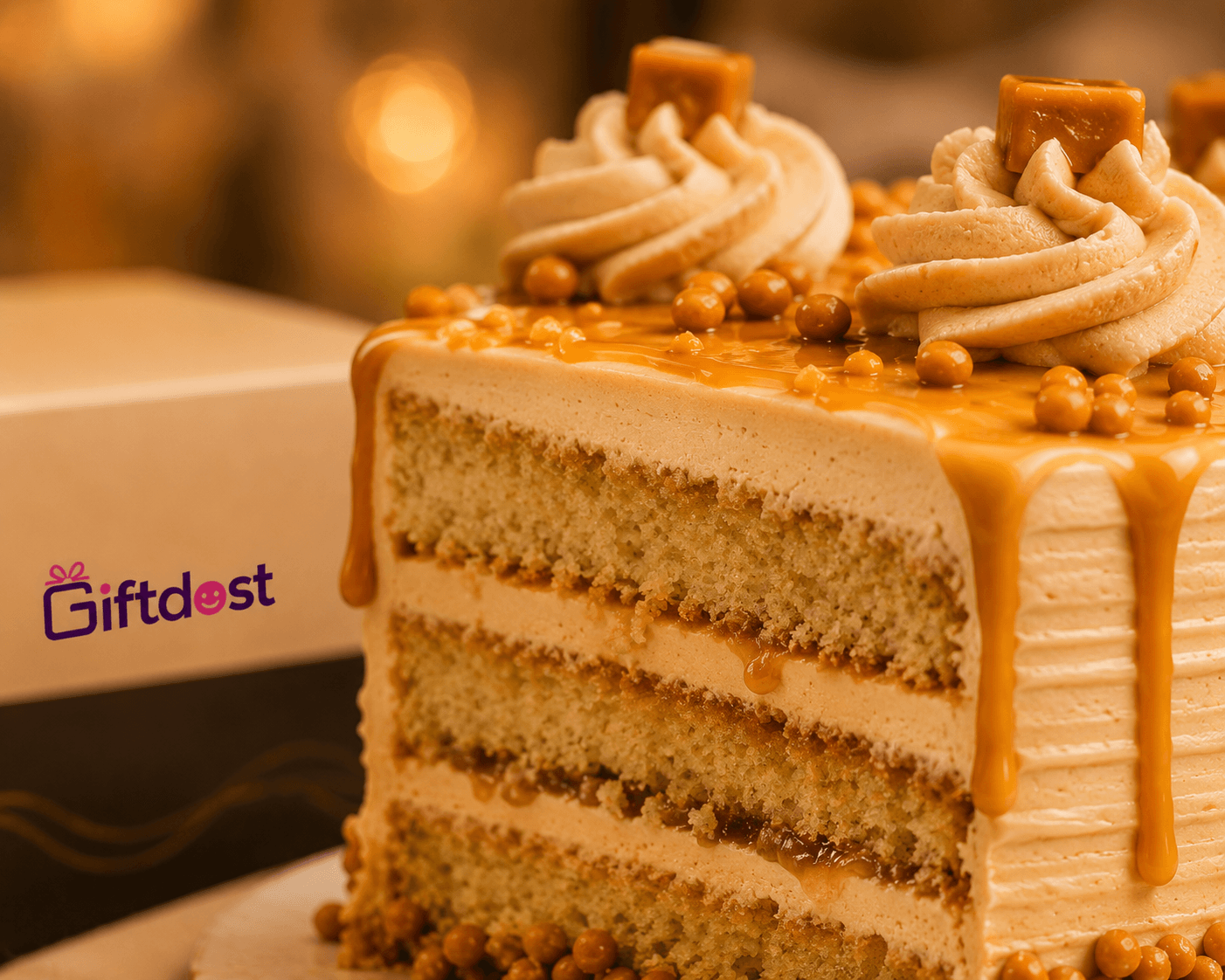 Golden Butterscotch Dream Cake