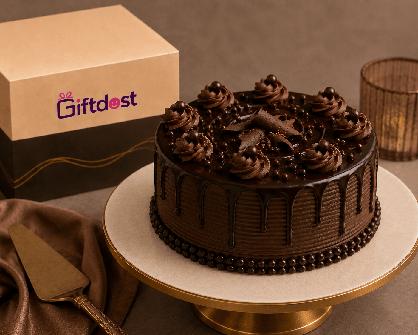 Midnight Chocolate Velvet Cake