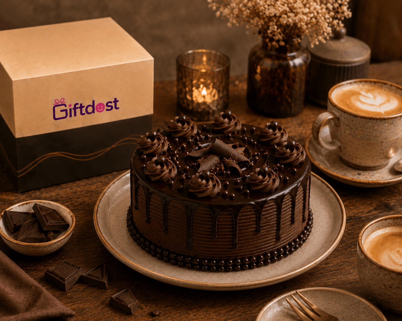 Midnight Chocolate Velvet Cake