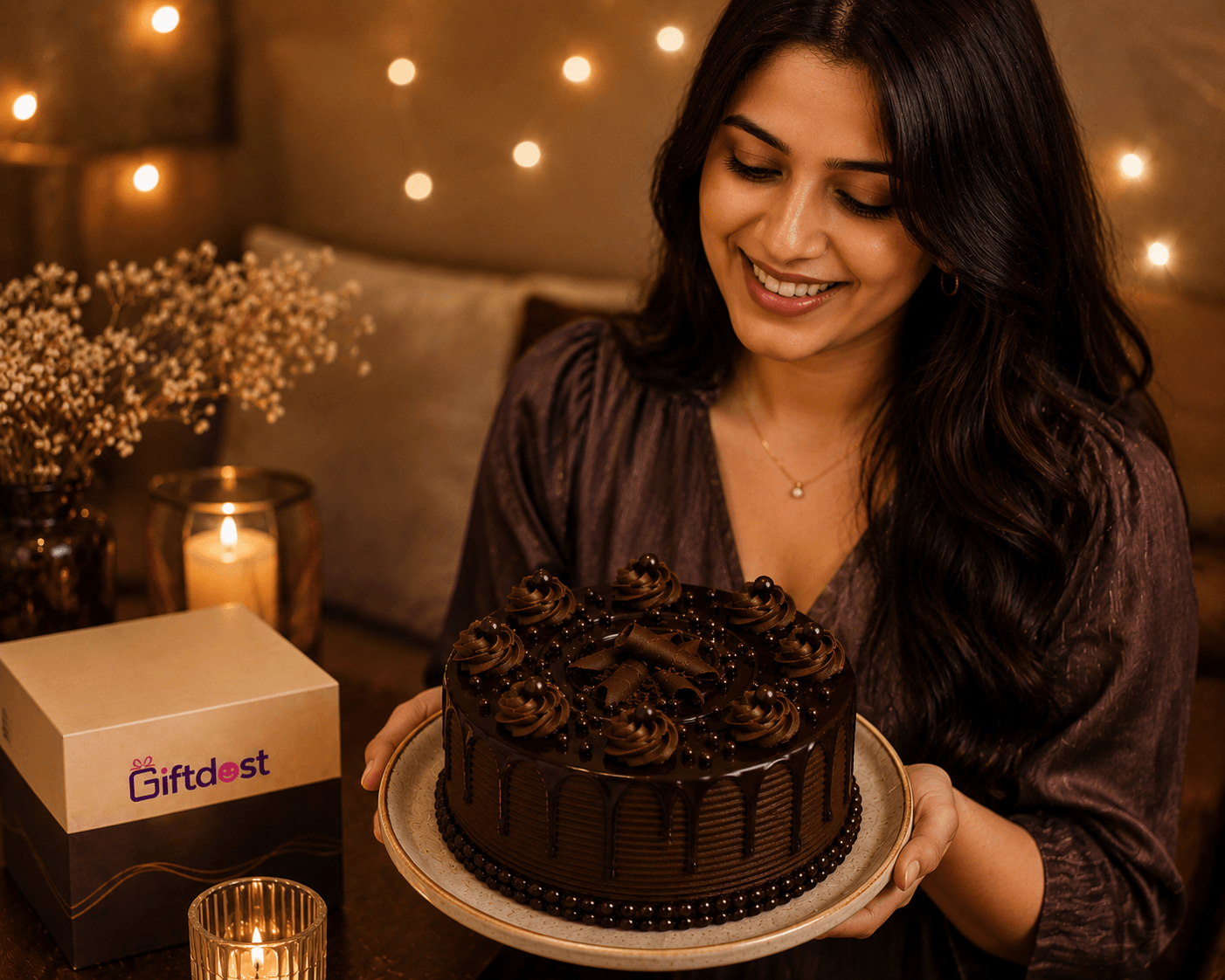 Midnight Chocolate Velvet Cake