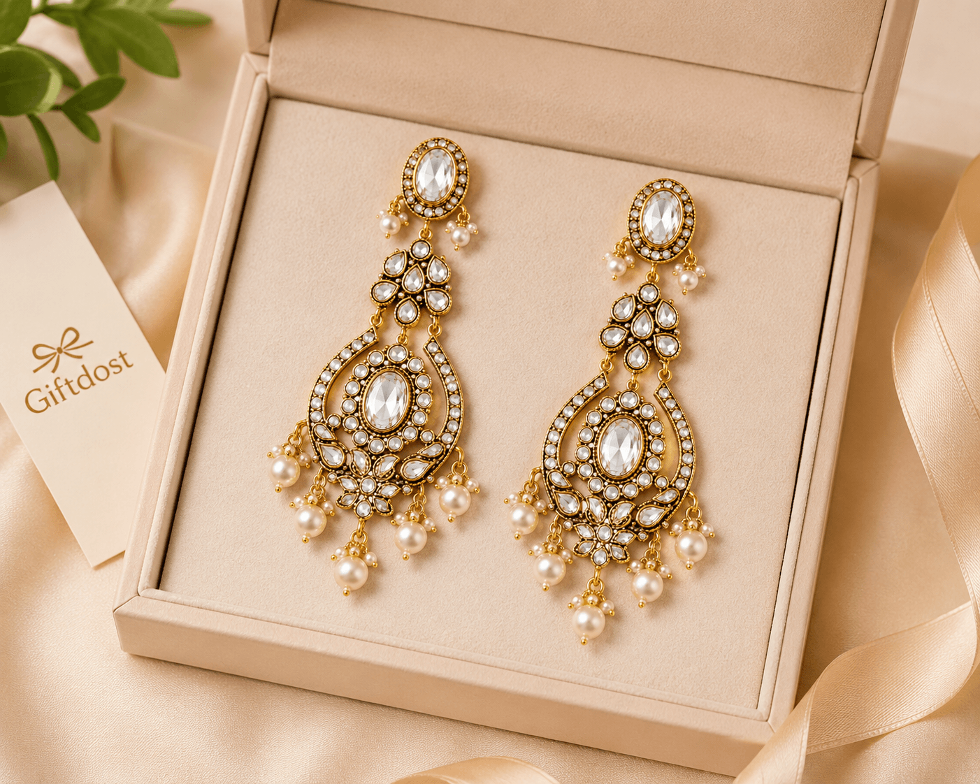 Royal Charul Victorian Polki Earrings