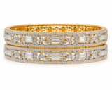 Aria CZ Luxe Designer Bangle Set