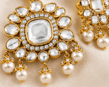 Tanvi Pearl Polki Luxe Pendant Set