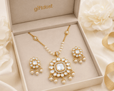 Tanvi Pearl Polki Luxe Pendant Set