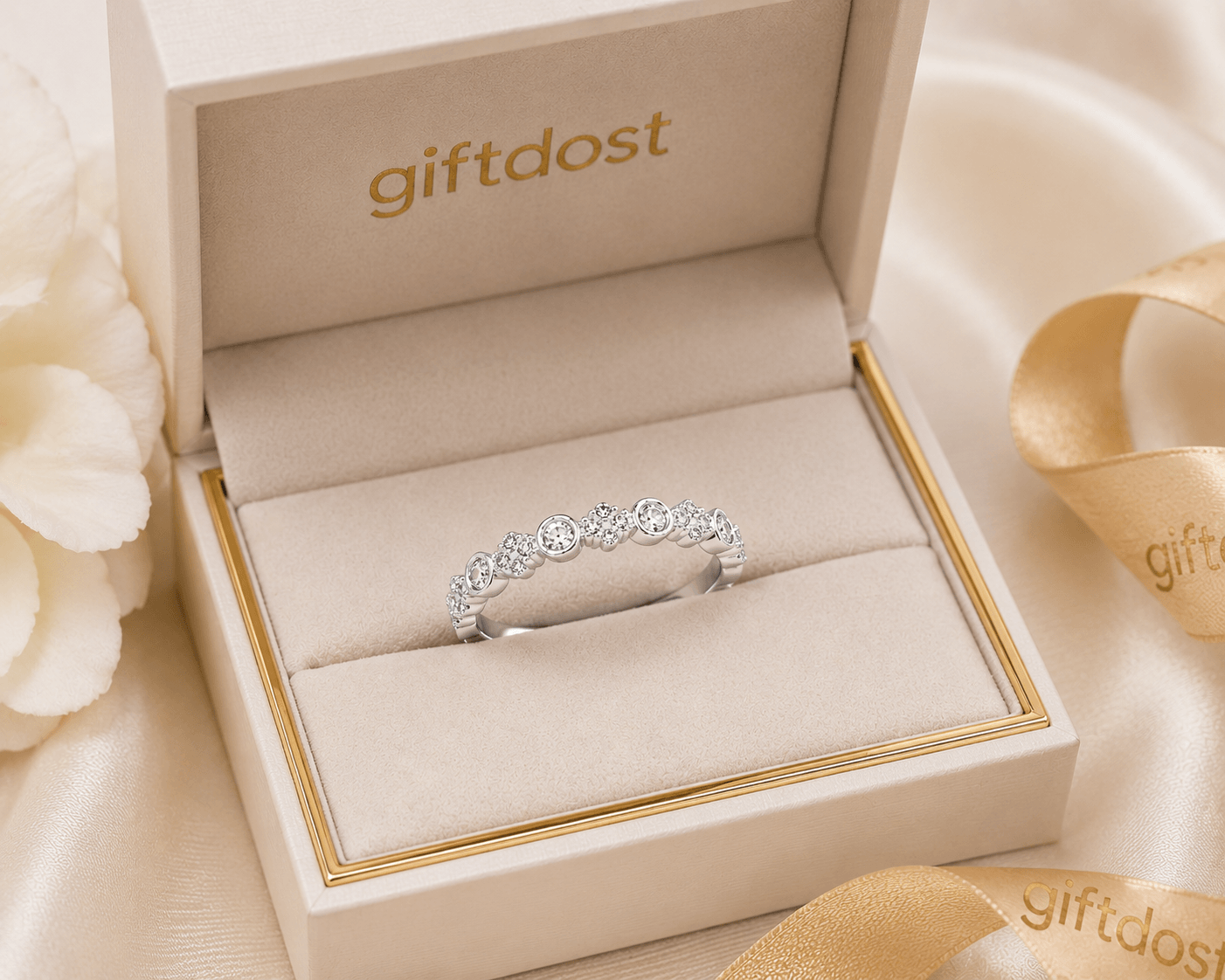 Naisha CZ Luxe Stacking Ring