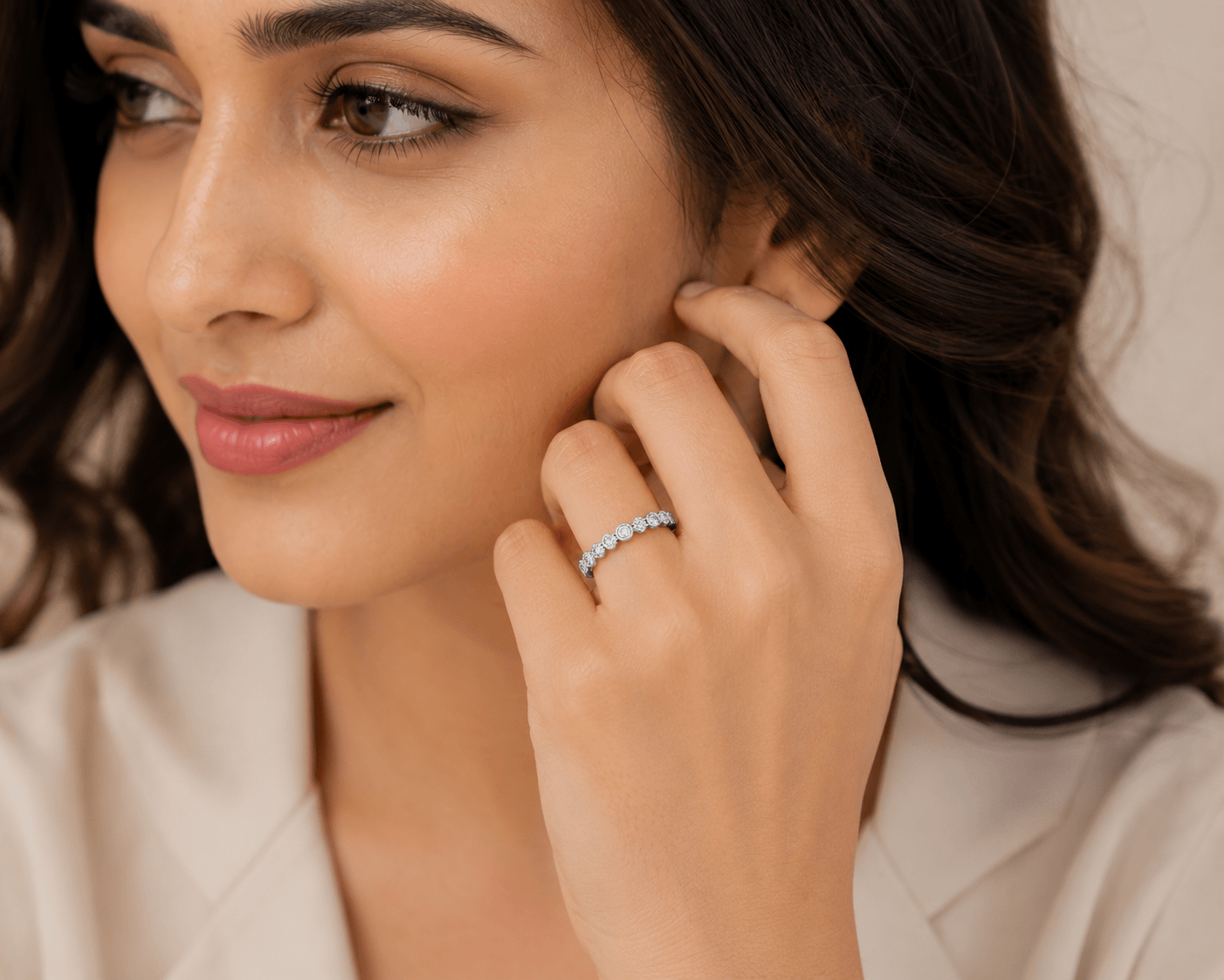 Naisha CZ Luxe Stacking Ring