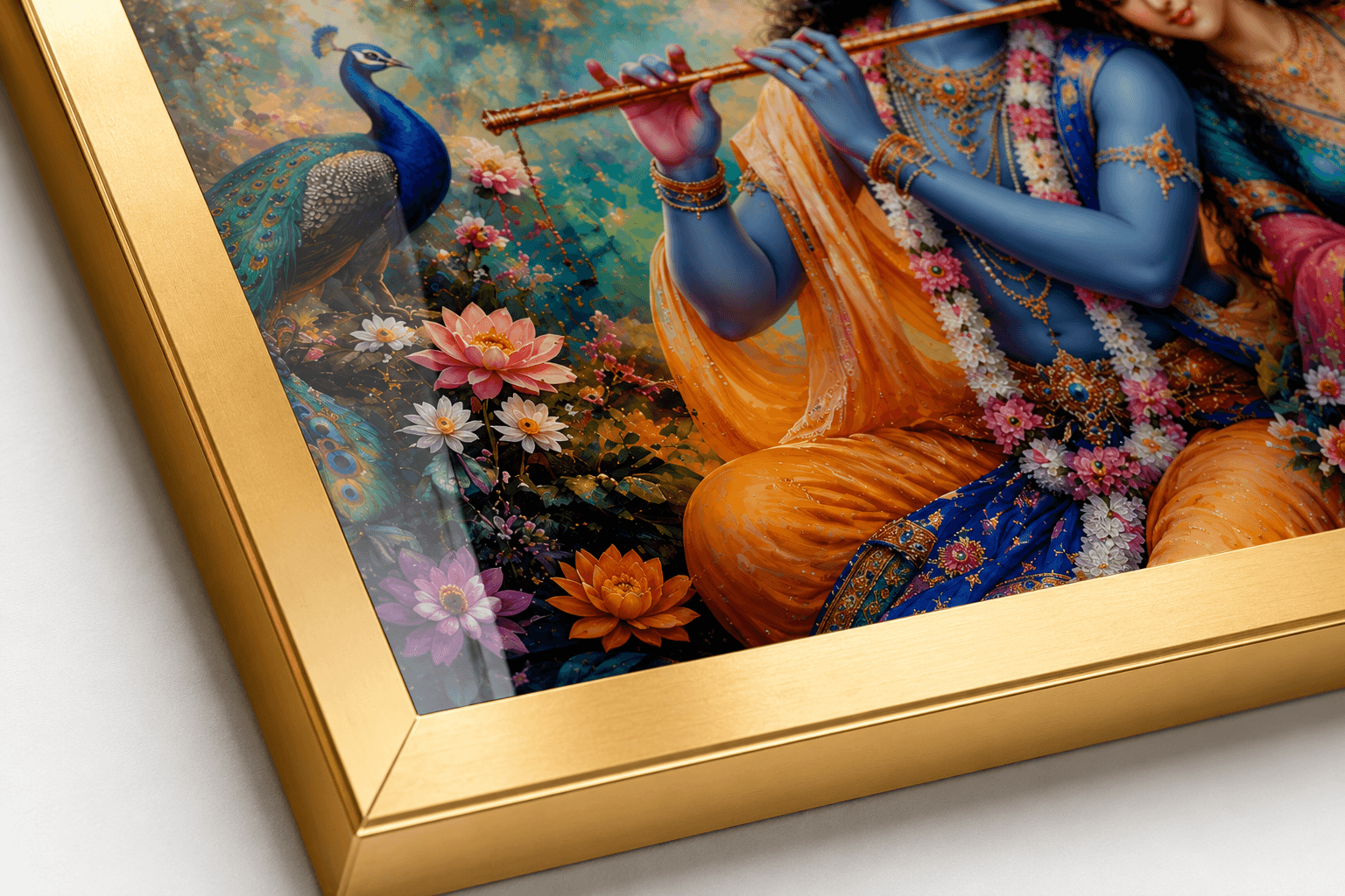 Divine Radha Krishna Premium Acrylic Wall Art