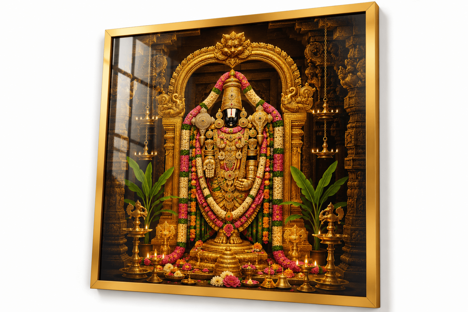 Divine Lord Venkateswara Swamy Premium Acrylic Wall Art