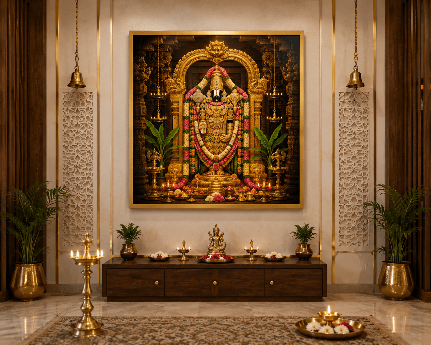 Divine Lord Venkateswara Swamy Premium Acrylic Wall Art