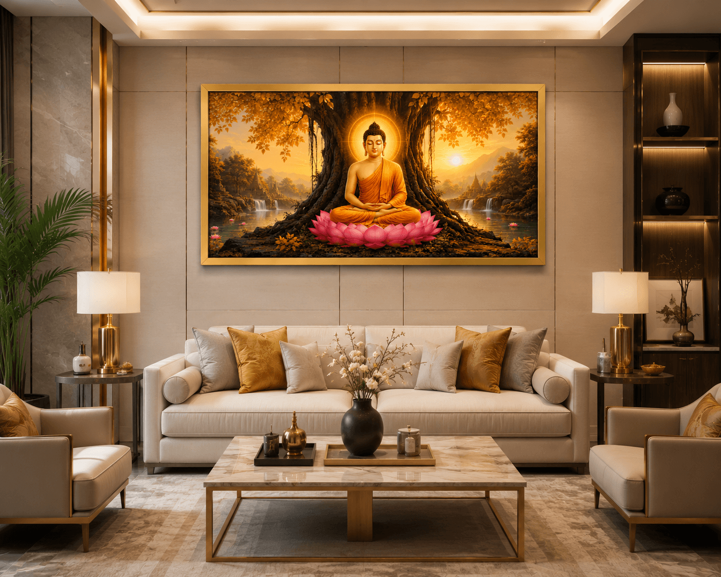 Radiant Buddha Premium Acrylic Wall Art