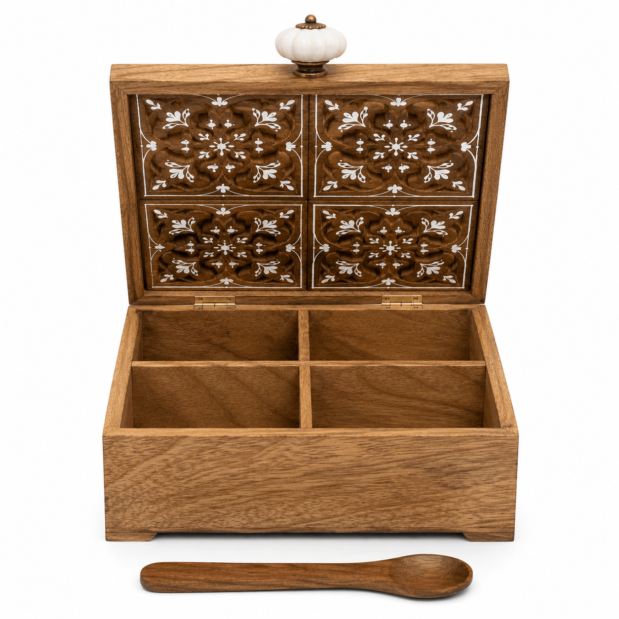 Handcrafted Sheesham Wood Multiutility Storage Box