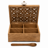 Handcrafted Sheesham Wood Multiutility Storage Box