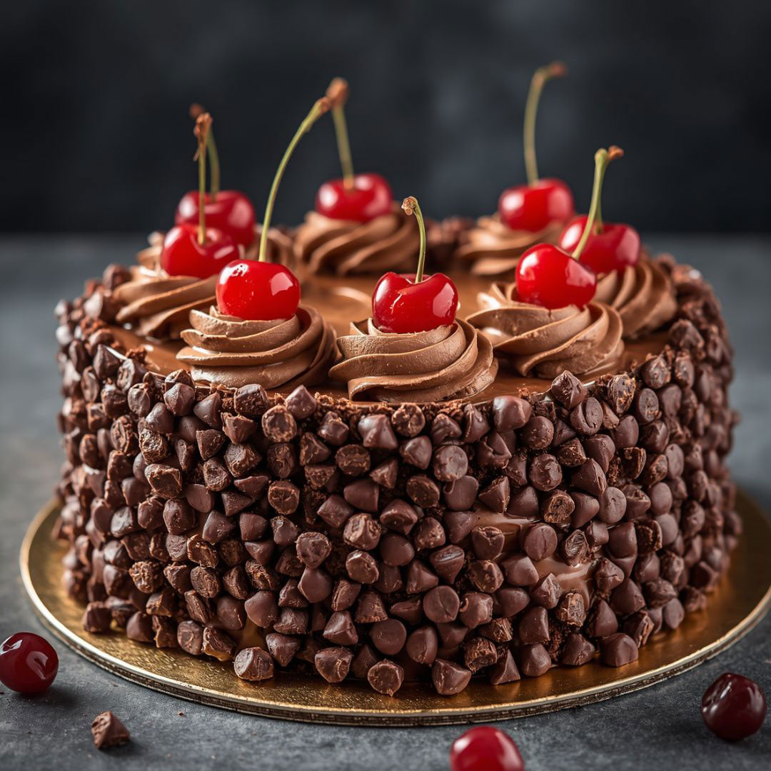 Cherry Chocolate Truffle Celebration Cake