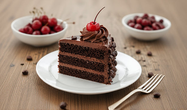 Cherry Chocolate Truffle Celebration Cake